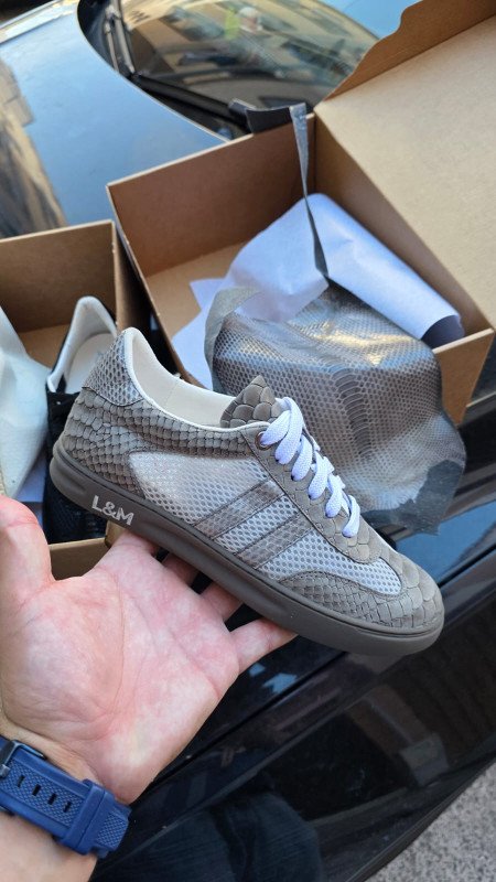 Sneakers Édition Limitée – Cuir Python & Finition Premium