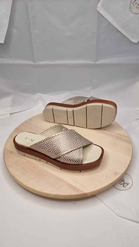 MULES COMPENSÉES À LANIÈRES CROISÉES